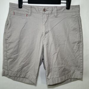 Untuckit Chino Shorts Mens Size 30 Gray 8” Inseam Flat Front Pima Cotton Casual